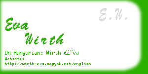 eva wirth business card